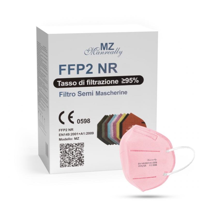 Masque FFP2 NR CE 0598 rose 1pc