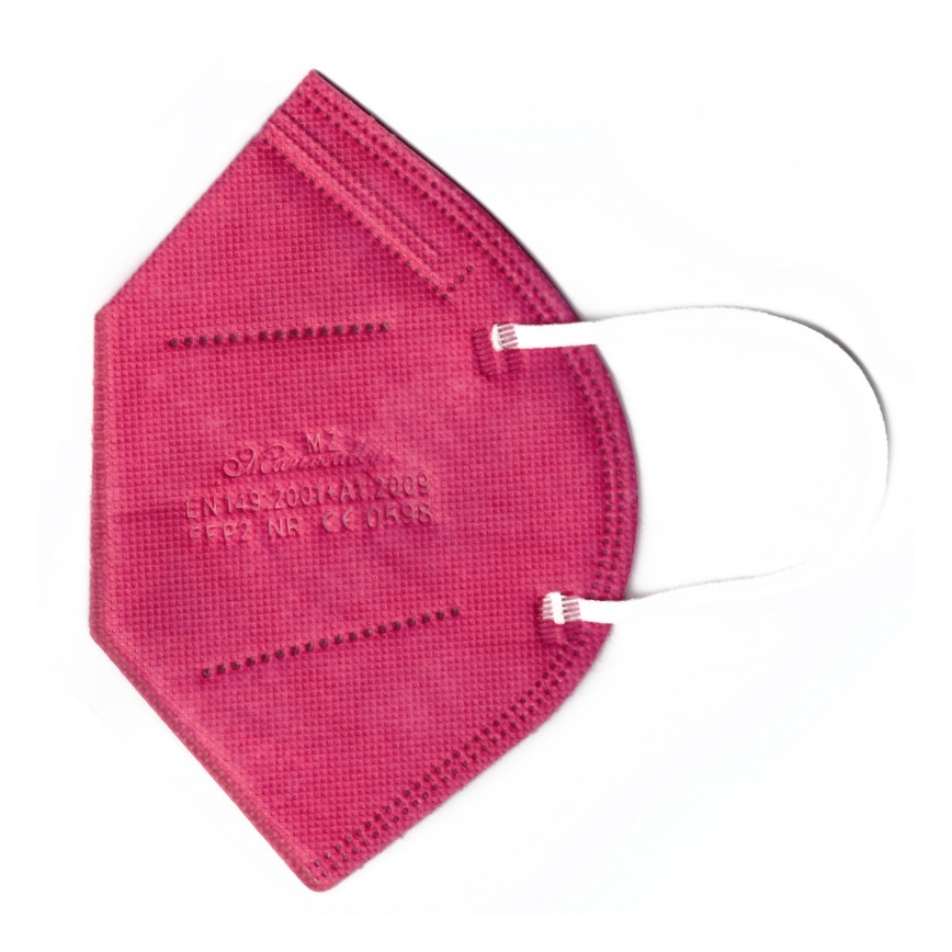 Masque FFP2 NR CE 0598 rose foncé 1pc