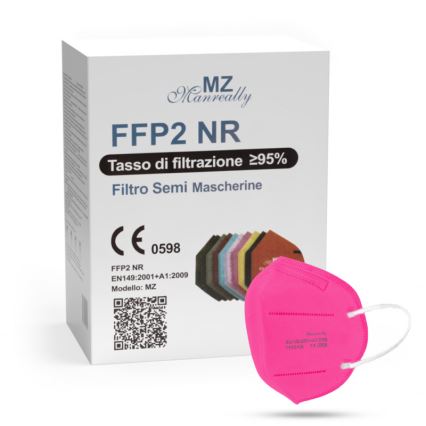 Masque FFP2 NR CE 0598 rose foncé 1pc