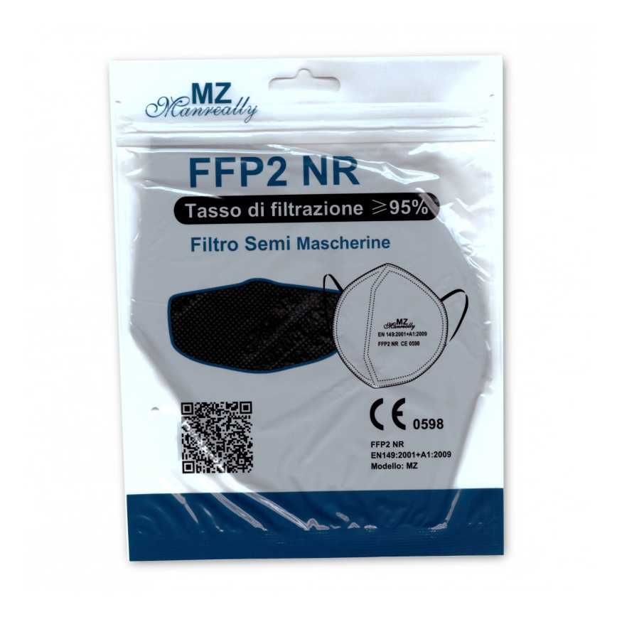 Masque FFP2 NR CE 0598 violet foncé 1pc