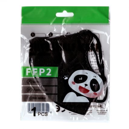 Masque FFP2 NR Noir 1pc taille enfant