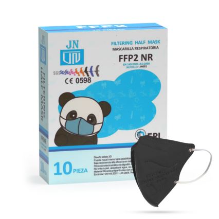 Masque FFP2 NR Noir 1pc taille enfant