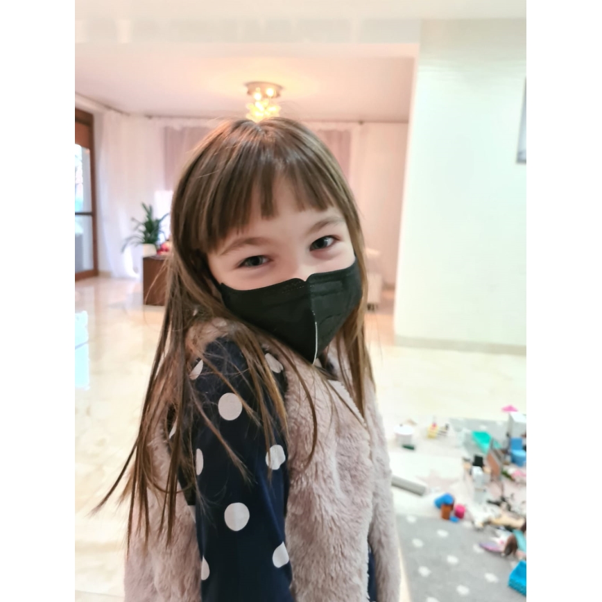 Masque FFP2 NR noir 50pcs taille enfant