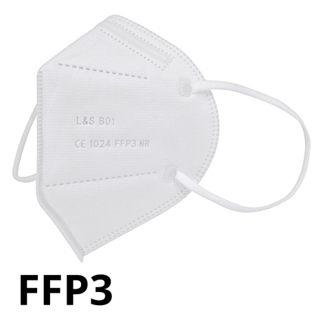Masque FFP3 NR L&S B01 - 5-épaisseurs - 99,87% d'efficacité