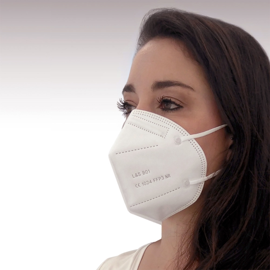 Masque FFP3 NR Lu0026S B01 - 5-épaisseurs - 99,87% du0027efficacité 