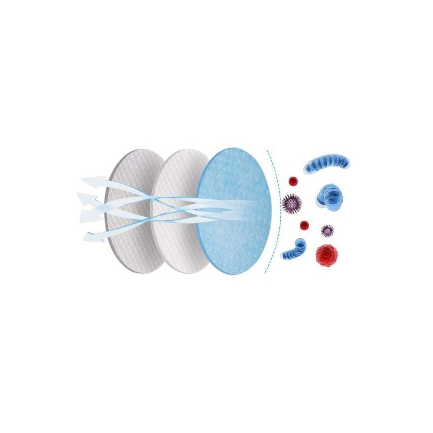 Masque Media Sanex FFP2 NR / KN95 Bleu foncé 1pc