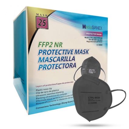 Masque Media Sanex FFP2 NR / KN95 Gris 50pcs