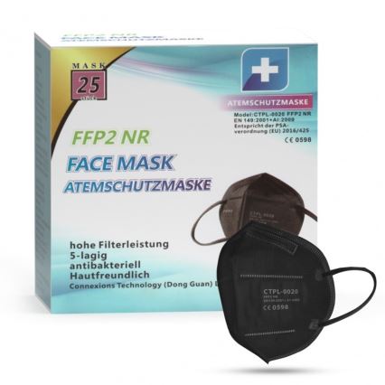 Masque Media Sanex FFP2 NR / KN95 Noir 1 pc