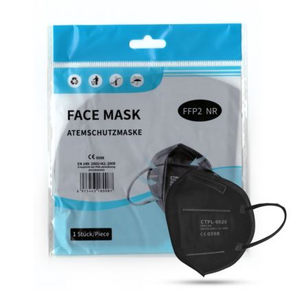 Masque Media Sanex FFP2 NR / KN95 Noir 1 pc