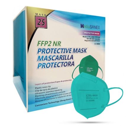 Masque Media Sanex FFP2 NR / KN95 turquoise 1pc