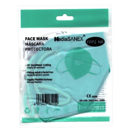 Masque Media Sanex FFP2 NR / KN95 turquoise 1pc