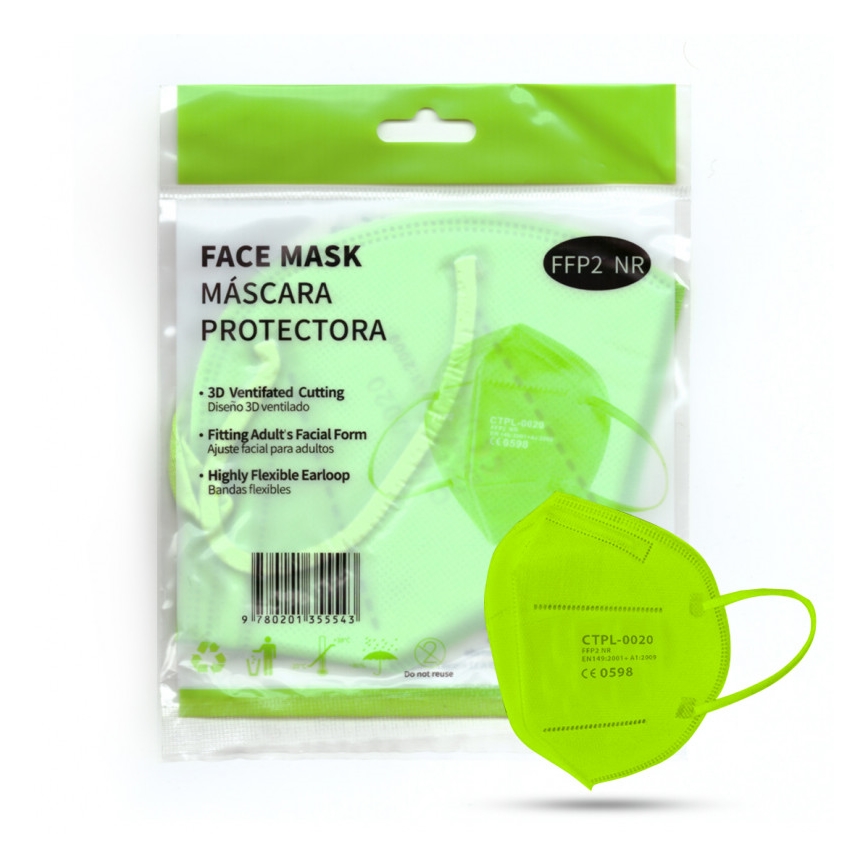 Masque Media Sanex FFP2 NR / KN95 Vert 50pcs
