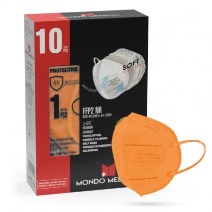 Masque Mondo Medical FFP2 NR orange 1pc