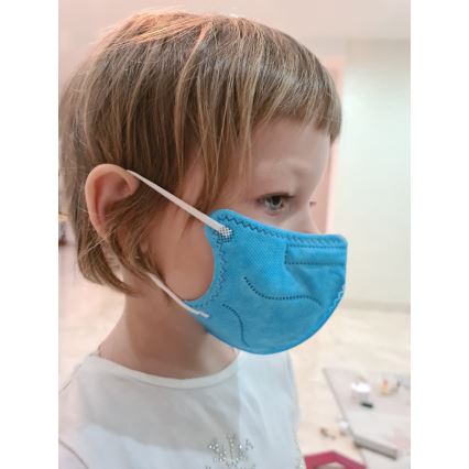 Masque taille enfant FFP2 NR Kids bleu 1pc