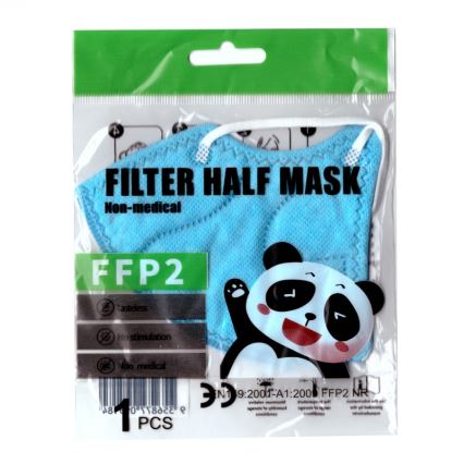 Masque taille enfant FFP2 NR Kids bleu 1pc