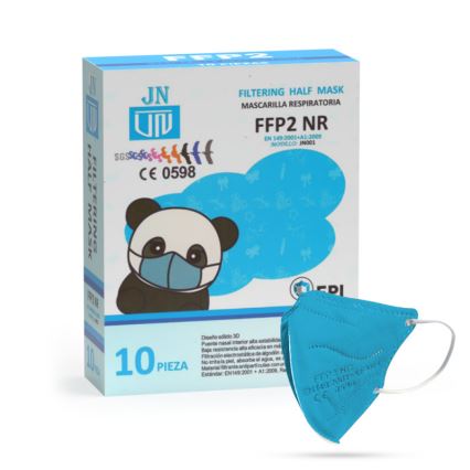 Masque taille enfant FFP2 NR Kids bleu 1pc