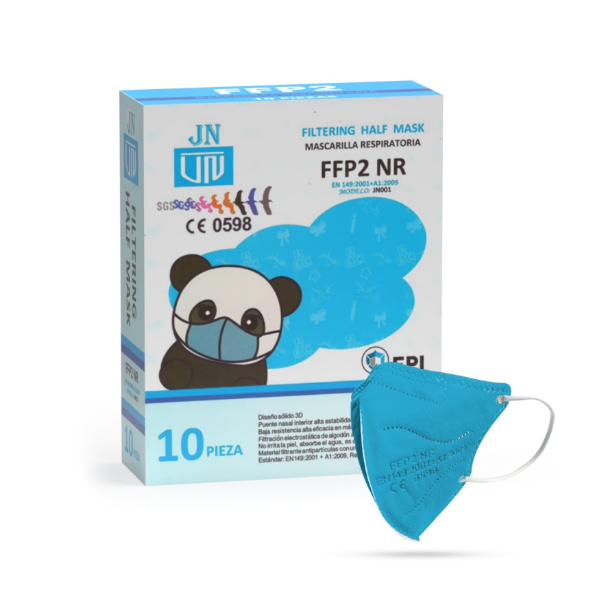 Masque taille enfant FFP2 NR Kids bleu 1pc