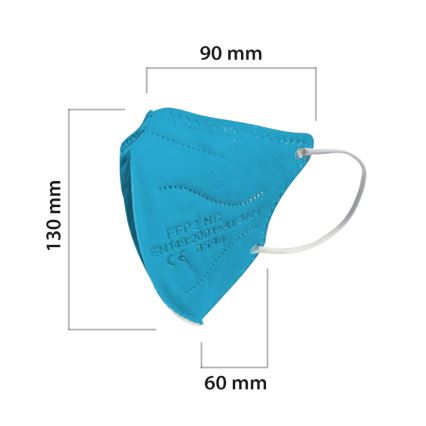 Masque taille enfant FFP2 NR Kids bleu 1pc