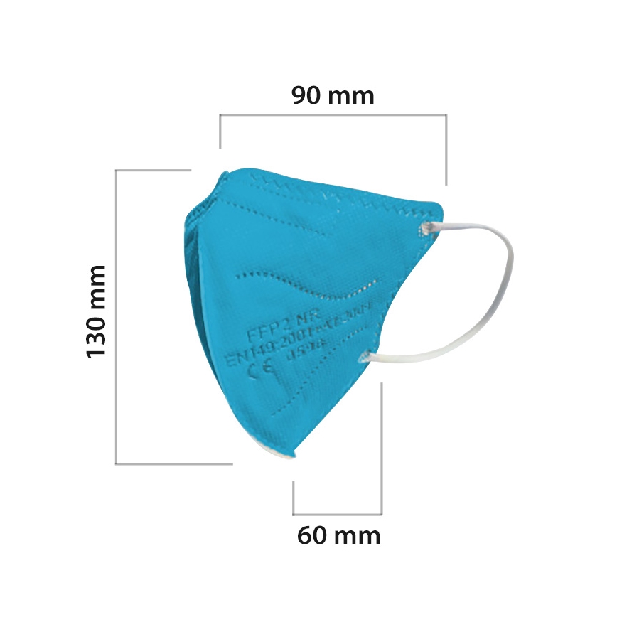 Masque taille enfant FFP2 NR Kids bleu 20pcs
