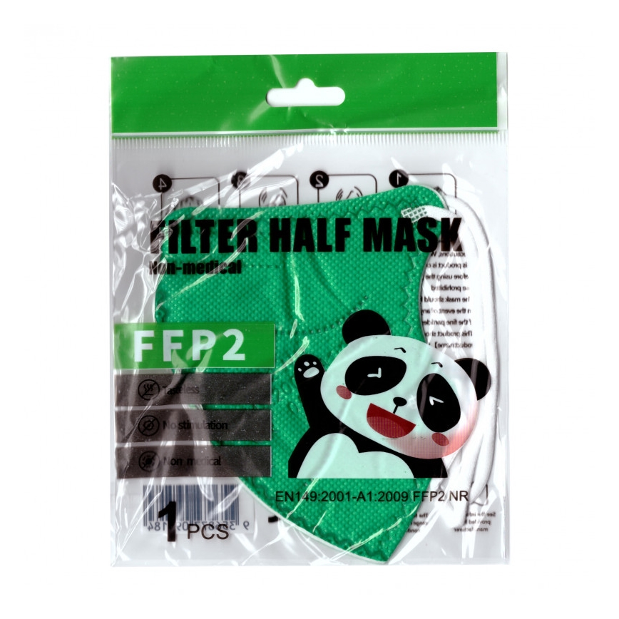 Masque taille enfant FFP2 NR Kids vert 20pcs