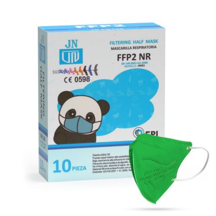 Masque taille enfant FFP2 NR Kids vert 20pcs