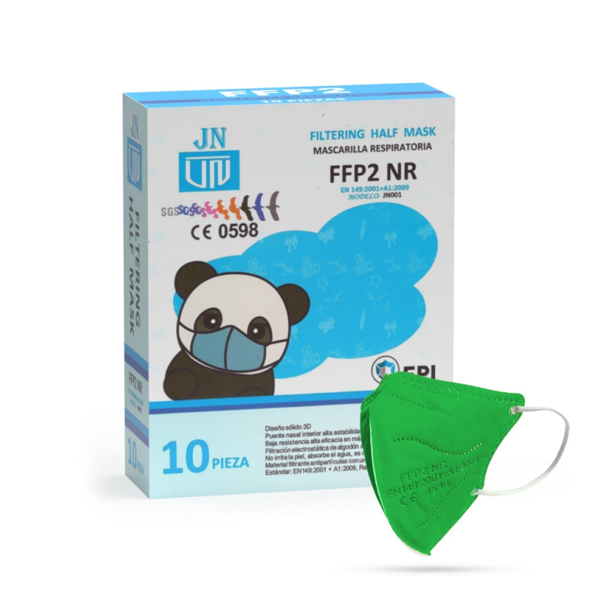 Masque taille enfant FFP2 NR Kids vert 20pcs