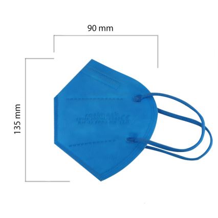 Masque taille enfant FFP2 ROSIMASK MR-12 NR bleu 50pcs