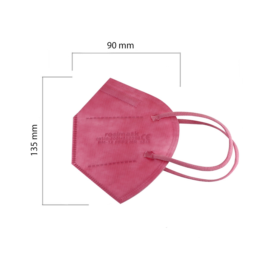 Masque taille enfant FFP2 ROSIMASK MR-12 NR rose 100pcs