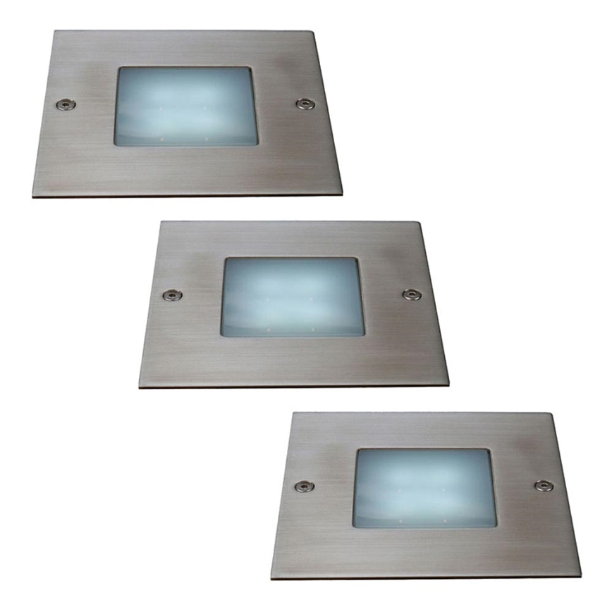 Massive 17079/47/10 - Spot extérieur LED encastrable au sol BEDFORD 3xLED/0,24W (3x4LED)