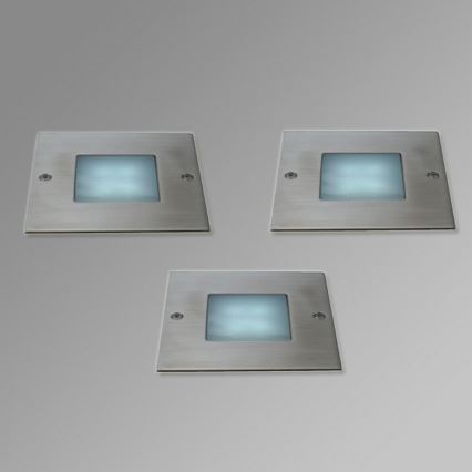 Massive 17079/47/10 - Spot extérieur LED encastrable au sol BEDFORD 3xLED/0,24W (3x4LED)