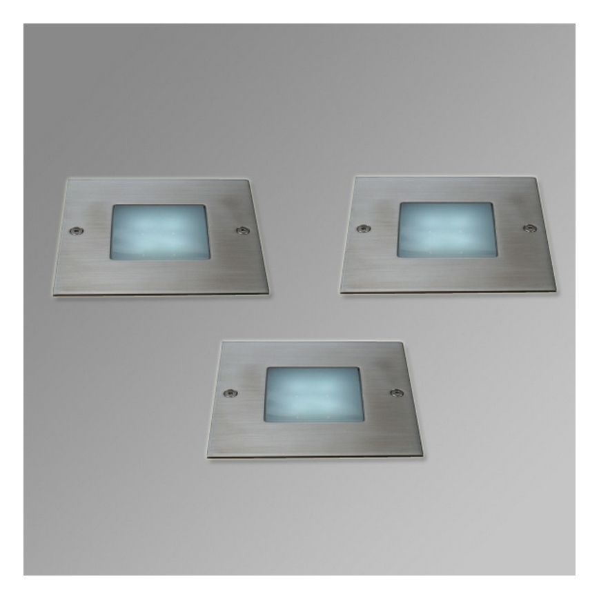 Massive 17079/47/10 - Spot extérieur LED encastrable au sol BEDFORD 3xLED/0,24W (3x4LED)