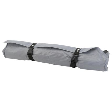 Matelas autogonflant avec oreiller 180x66 cm gris