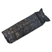 Matelas de camping autogonflant avec oreiller camouflage