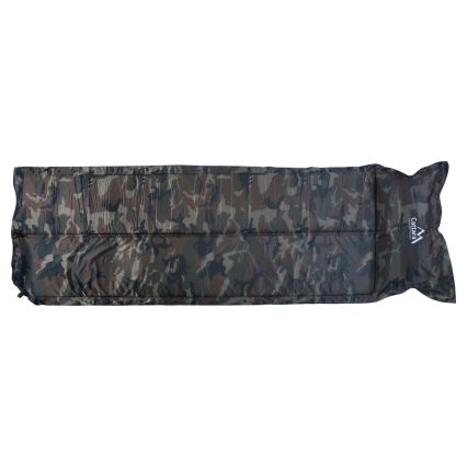 Matelas de camping autogonflant avec oreiller camouflage