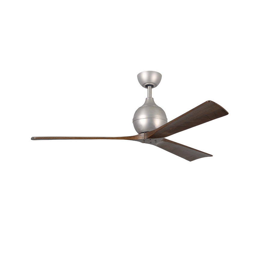 Matthews VEN-IR3-60 - Ventilateur de plafond IRENE 60″ nickel mat/noyer