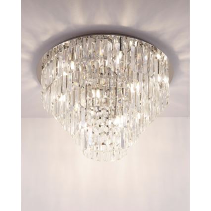 MAXLIGHT C0137 - Plafonnier MONACO 15xG9/40W/230V d. 60 cm chrome brillant