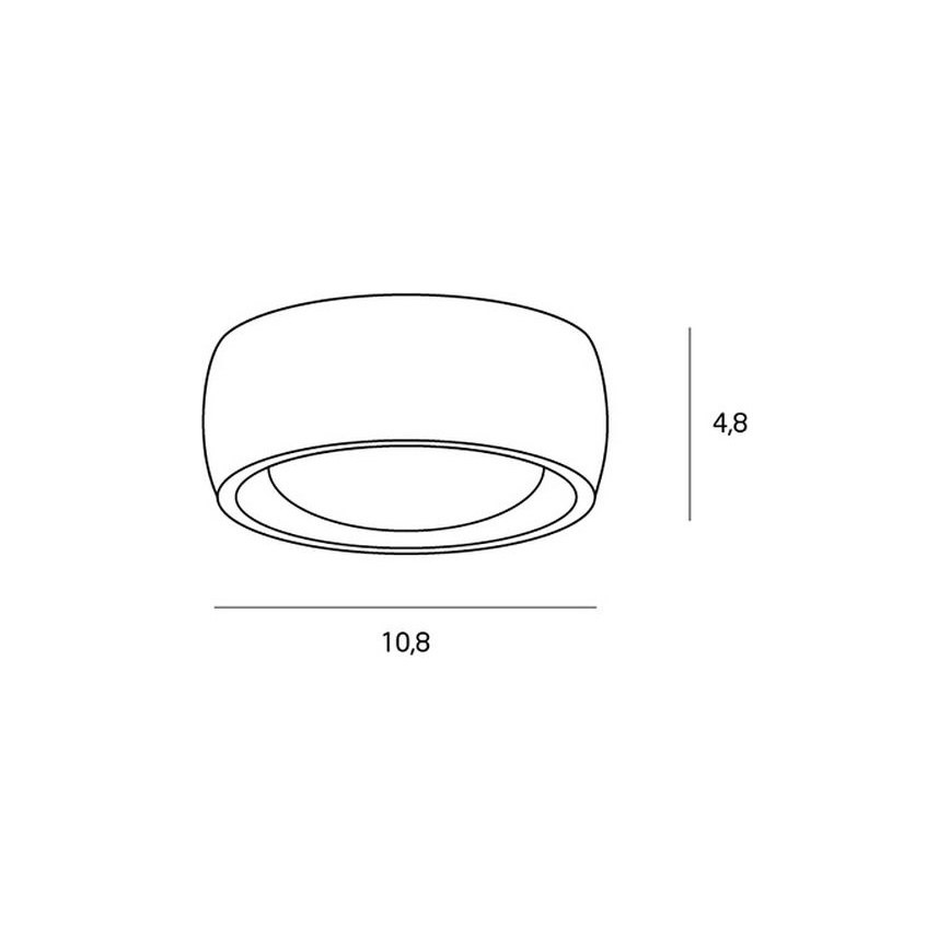 MAXLIGHT C0204 - Plafonnier salle de bain KODAK LED/8W/230V d. 10,8 cm IP44 noir