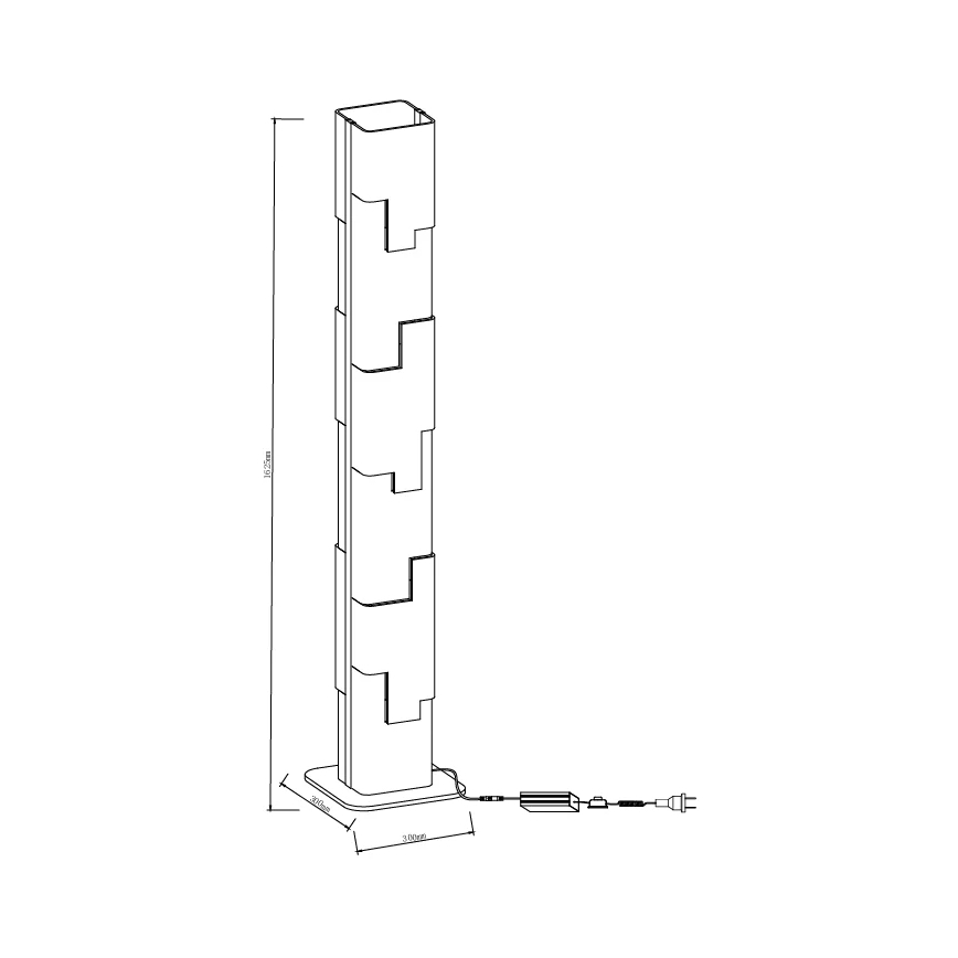 MAXLIGHT F0063 - Lampadaire LED EVEREST LED/105W/230V 152 cm marron