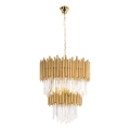 MAXLIGHT P0283 - Suspension chaîne VOGUE 16xE14/40W/230V d. 60 cm doré
