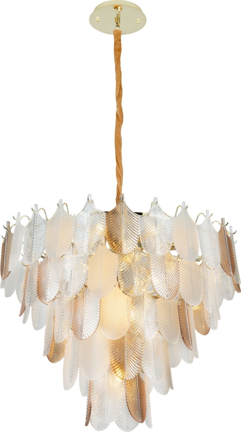 MAXLIGHT P0418 - Suspension chaîne ARWENA 15xE14/40W/230V d. 80 cm doré