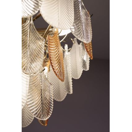 MAXLIGHT P0418 - Suspension chaîne ARWENA 15xE14/40W/230V d. 80 cm doré