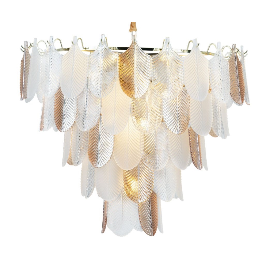 MAXLIGHT P0418 - Suspension chaîne ARWENA 15xE14/40W/230V d. 80 cm doré