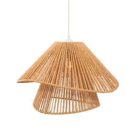 MAXLIGHT P0578 - Suspension filaire AMALFI 1xE27/15W/230V d. 45 cm beige