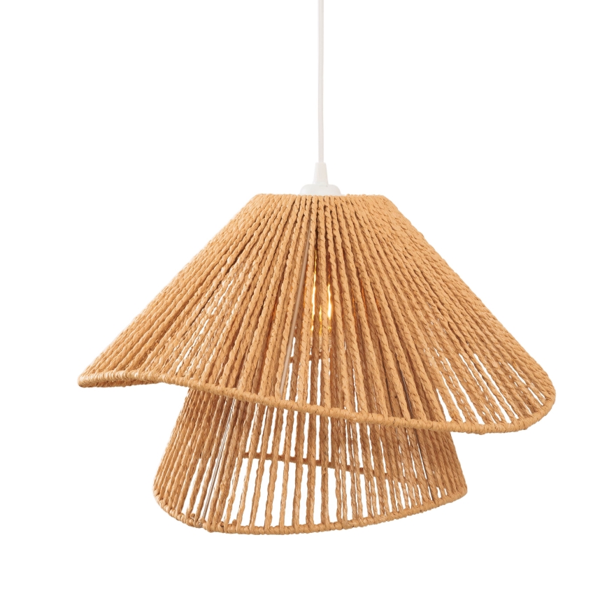 MAXLIGHT P0578 - Suspension filaire AMALFI 1xE27/15W/230V d. 45 cm beige