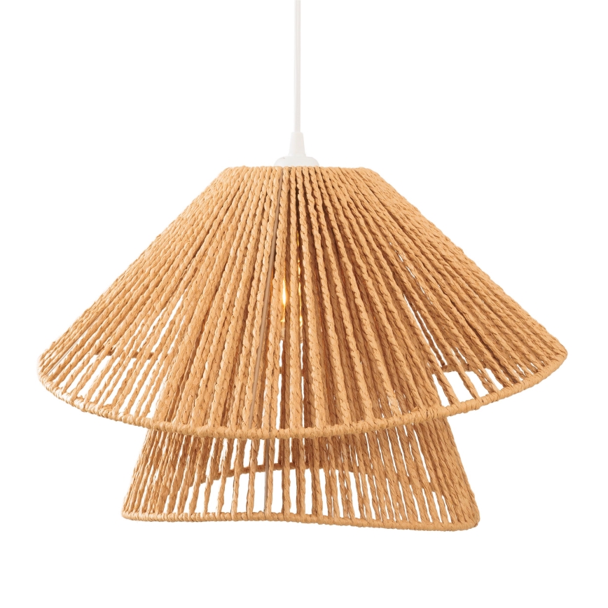 MAXLIGHT P0578 - Suspension filaire AMALFI 1xE27/15W/230V d. 45 cm beige