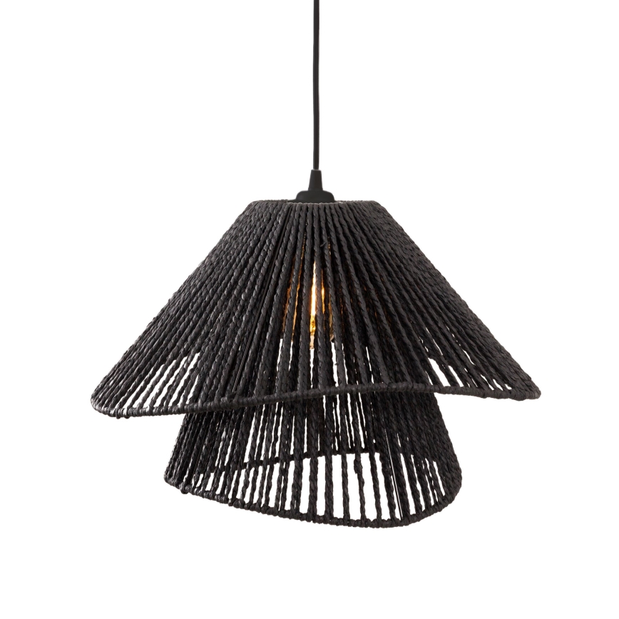 MAXLIGHT P0580 - Suspension filaire AMALFI 1xE27/15W/230V d. 45 cm noir