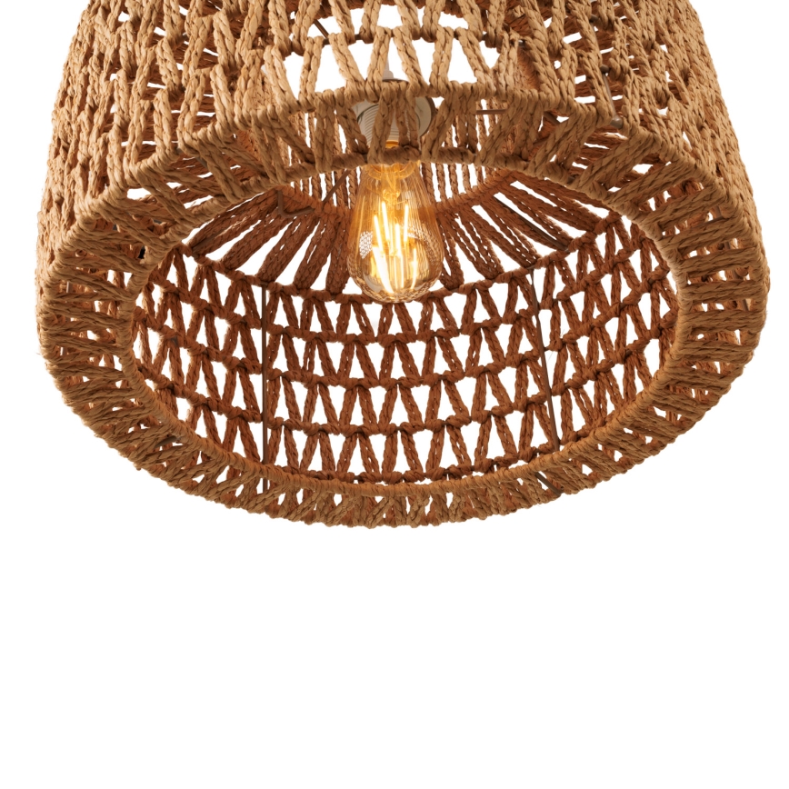 MAXLIGHT P0587 - Suspension filaire RAFFLE 1xE27/15W/230V d. 40 cm marron