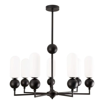MAXLIGHT P0632 - Suspension sur tige NOVA 7xG9/7W/230V Ø 70 cm noire