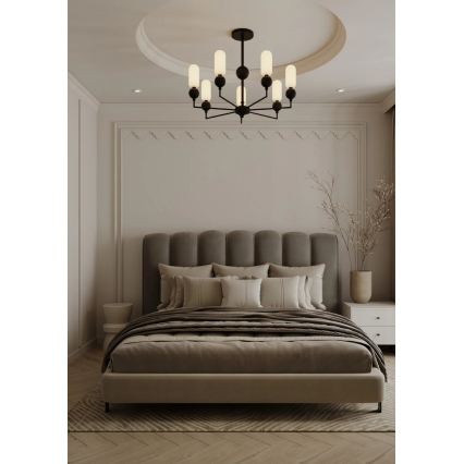 MAXLIGHT P0632 - Suspension sur tige NOVA 7xG9/7W/230V Ø 70 cm noire
