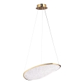 MAXLIGHT P0637D - Suspension sur câble EMPIRE LED/17W/230V, finition dorée